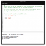 L'éditeur de script du plugin MIDI "Scripter"